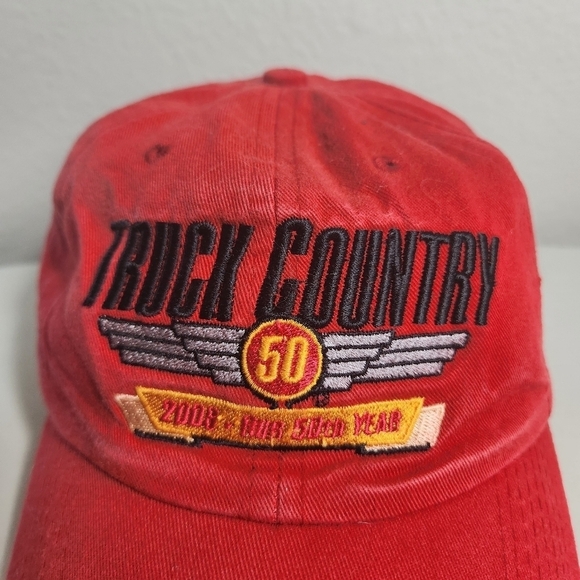 Vintage Truck Country 50 Years Wisconsin Red Strap Back Cap - Picture 3 of 7